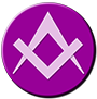 Purple icon with compass and square